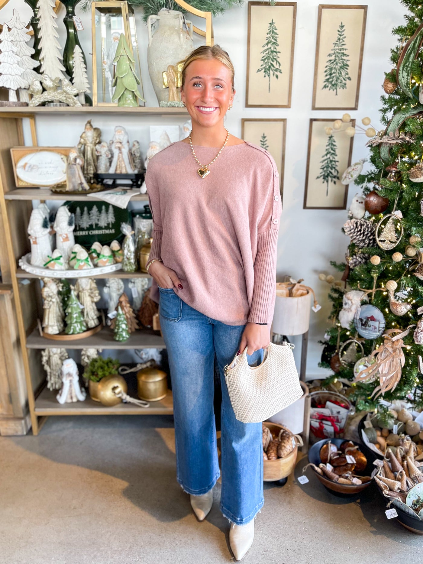 Artemis Vintage Eco Friendly Fabric High Rise Slim Palazzo Jean