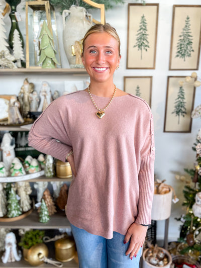 Sheffield Button Sweater One Size