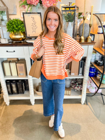 Orange Multi Haze Top