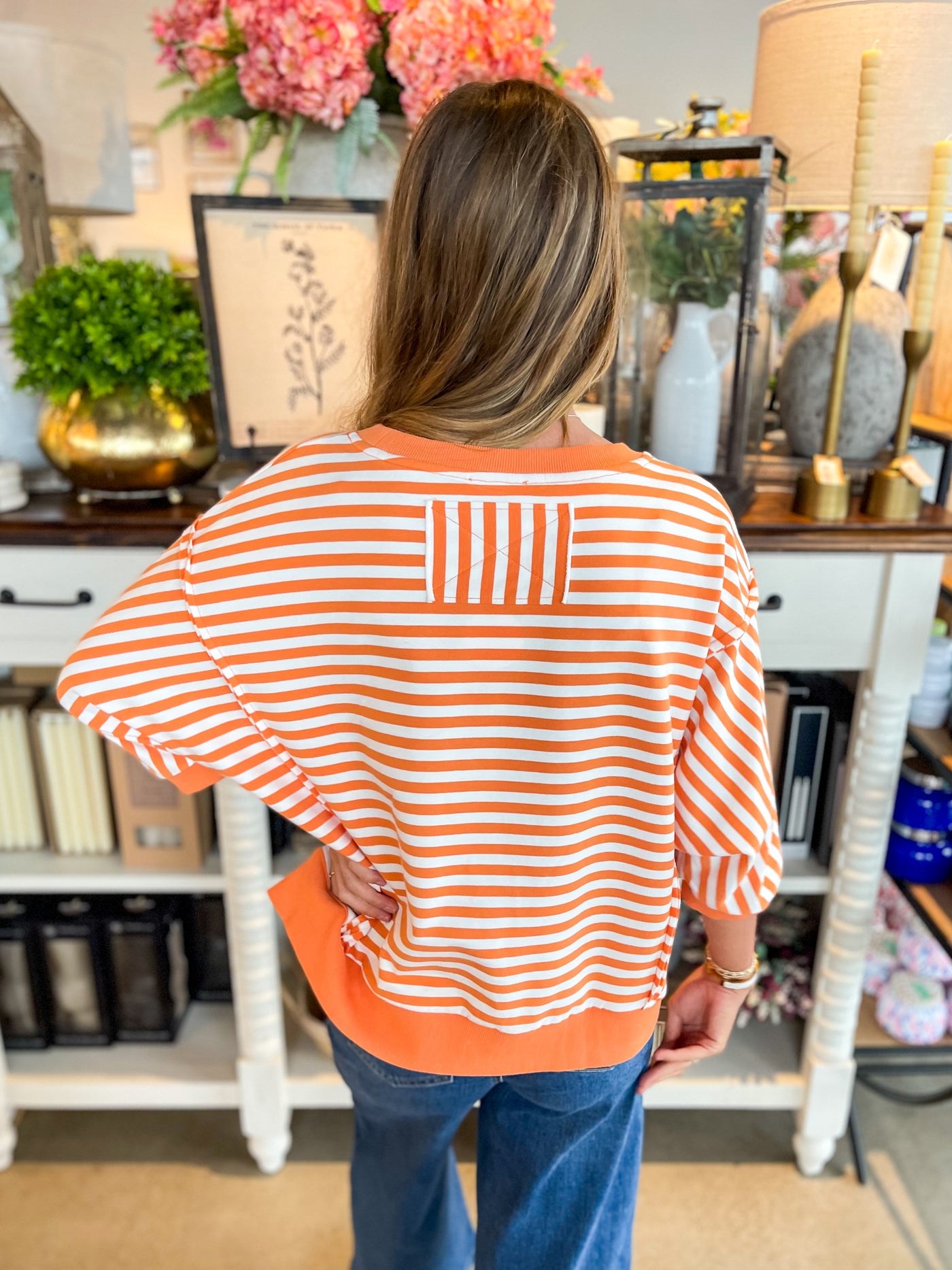 Orange Multi Haze Top