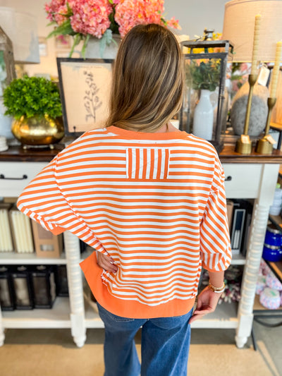 Orange Multi Haze Top