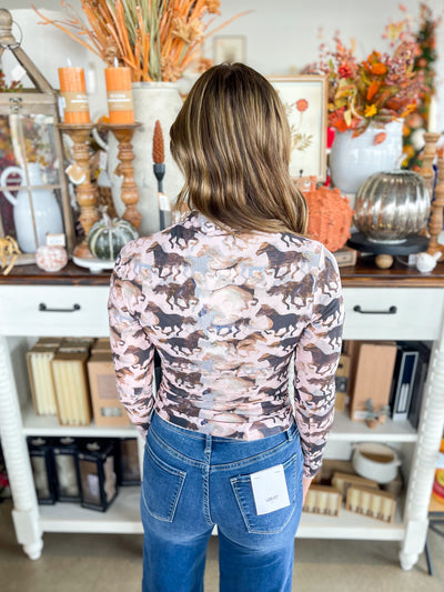 Dusty Rose Mustang Top