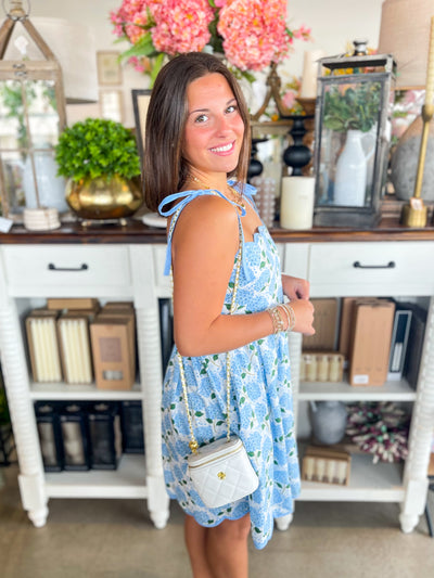Entro Blue Hydrangea Dress