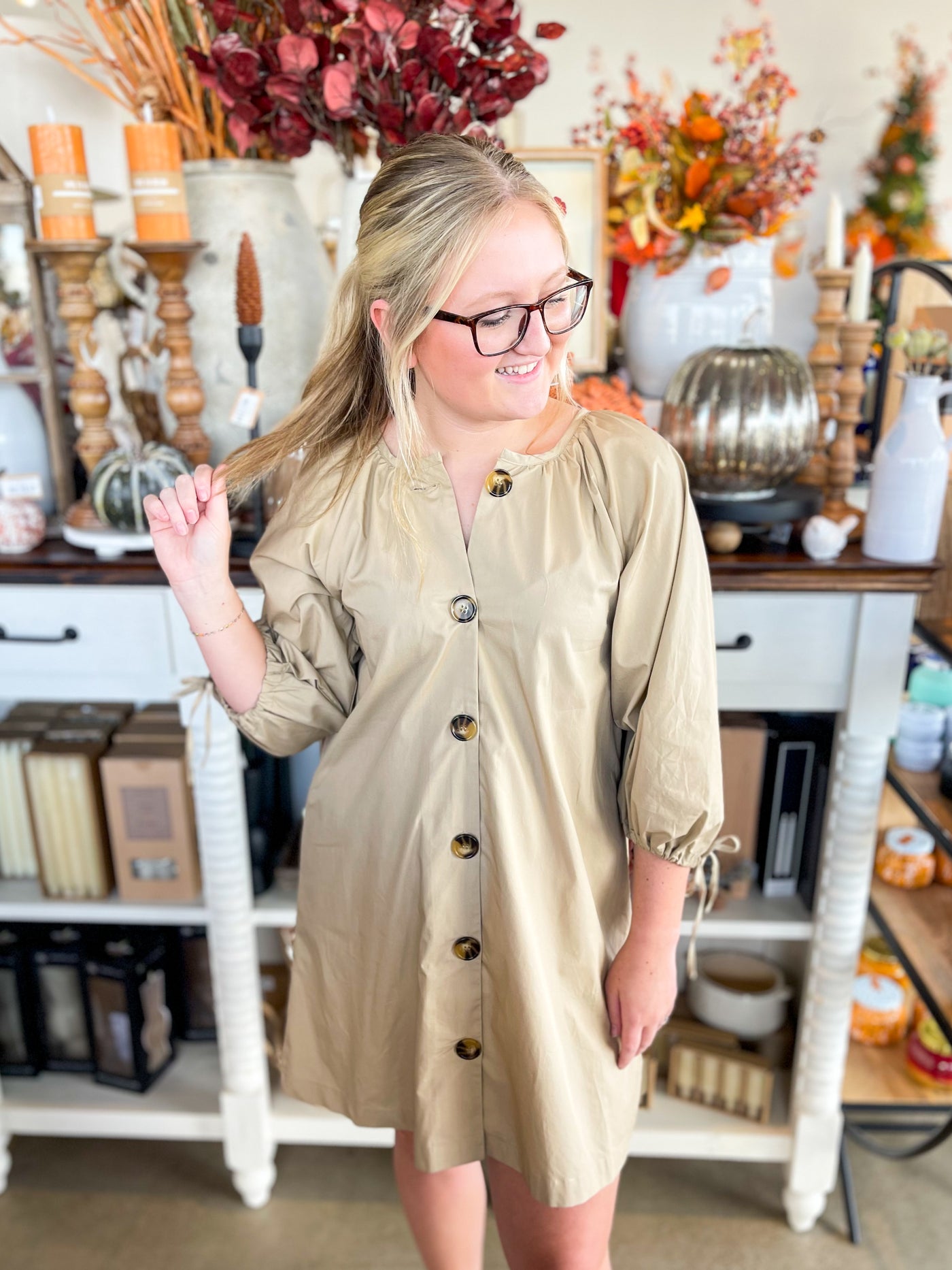 Pheebes Button Down Dress