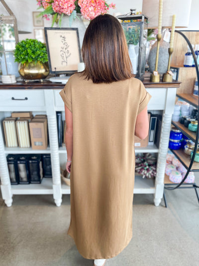 Jodifl Taupe Long Cassie Dress