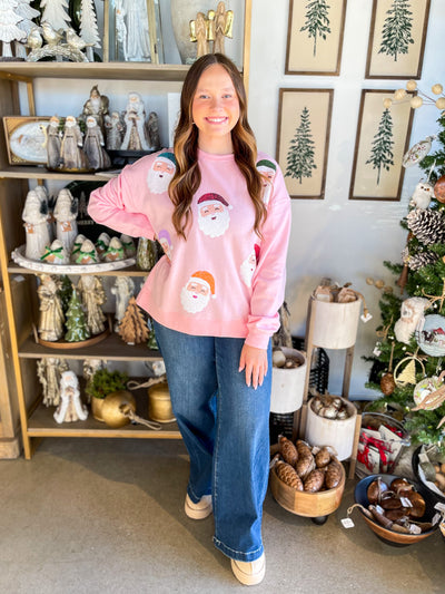 Holiday Santa Sparkle Sweatshirt