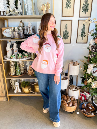 Holiday Santa Sparkle Sweatshirt