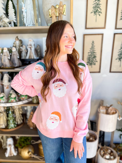 Holiday Santa Sparkle Sweatshirt