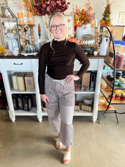 Easel Eggplant Washed Twill Pants