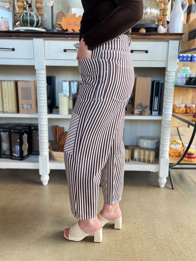Easel Eggplant Washed Twill Pants