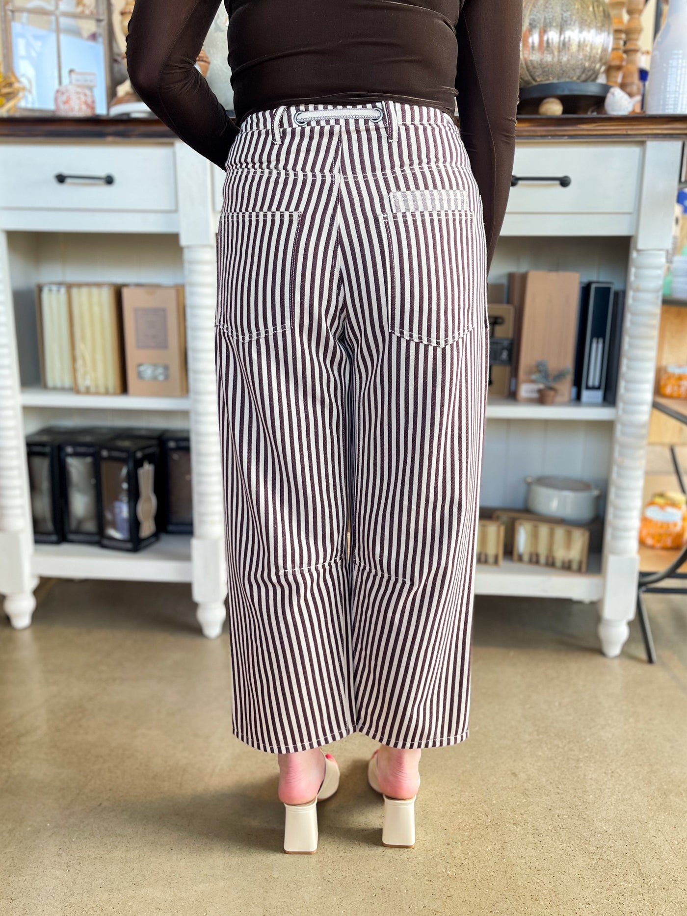 Easel Eggplant Washed Twill Pants