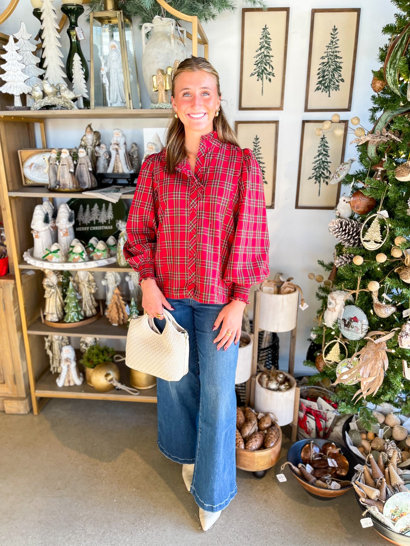 Entro Red Monroe Top