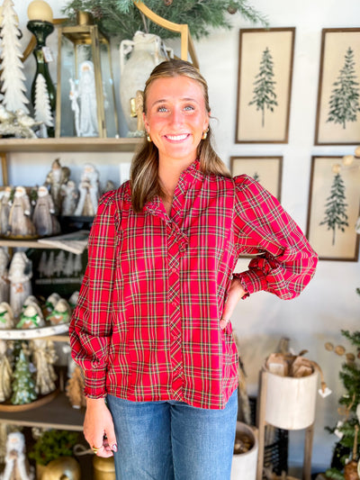 Entro Red Monroe Top