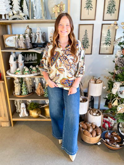 Umgee Cream Briar Top