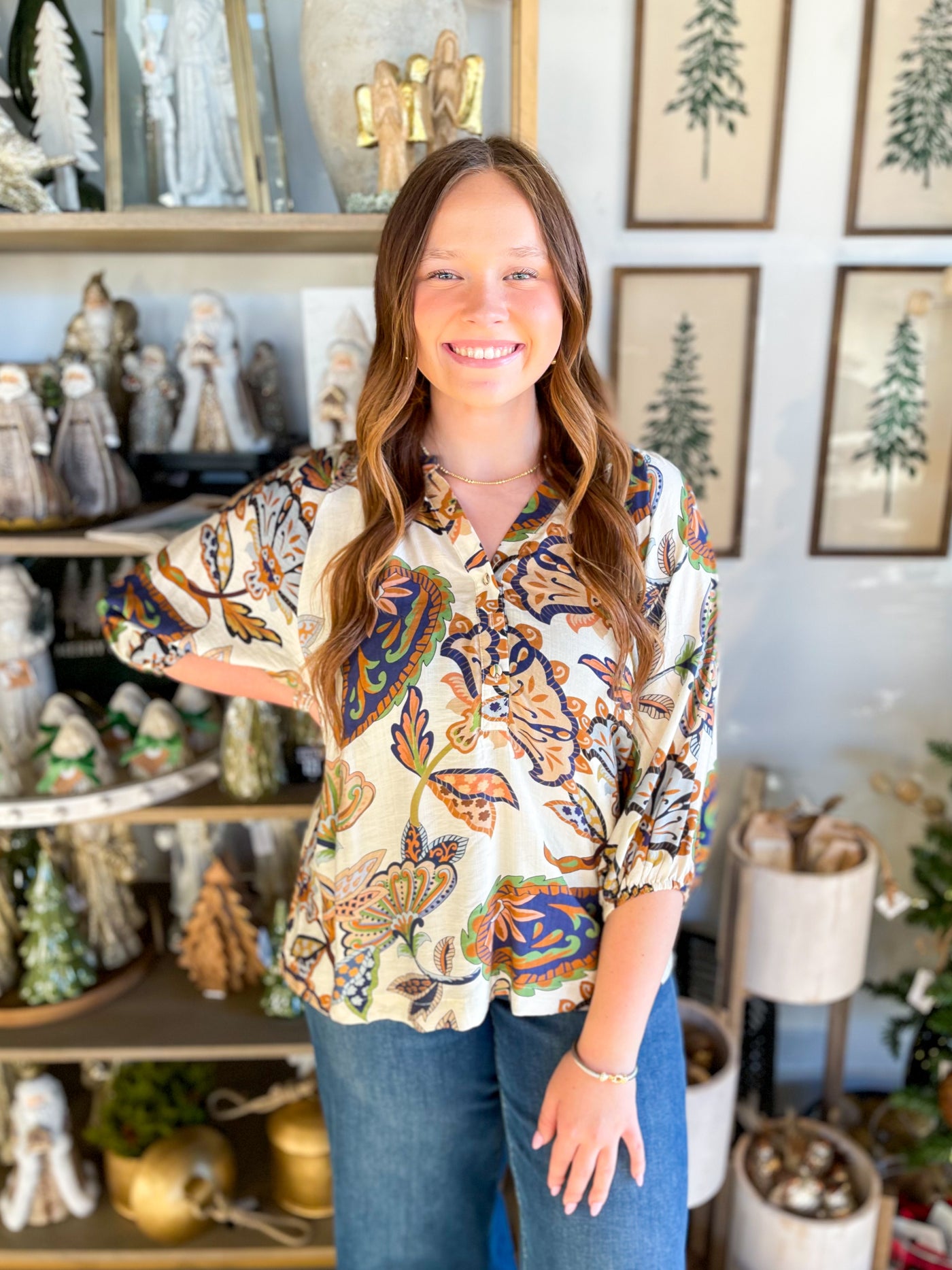 Umgee Cream Briar Top