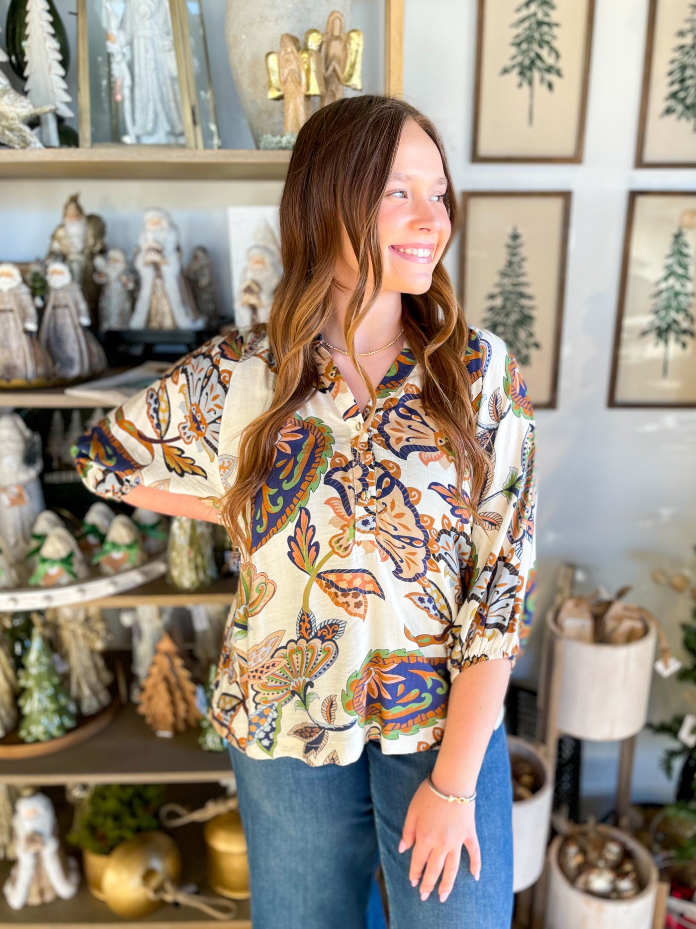 Umgee Cream Briar Top