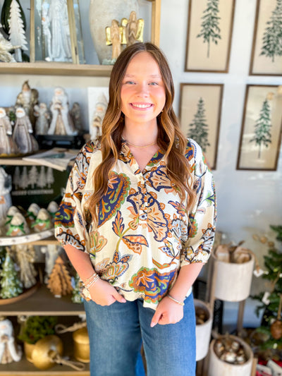 Umgee Cream Briar Top