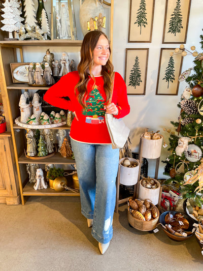 Jodifl Red Tree Sweater