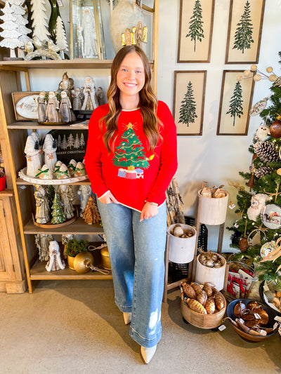 Jodifl Red Tree Sweater