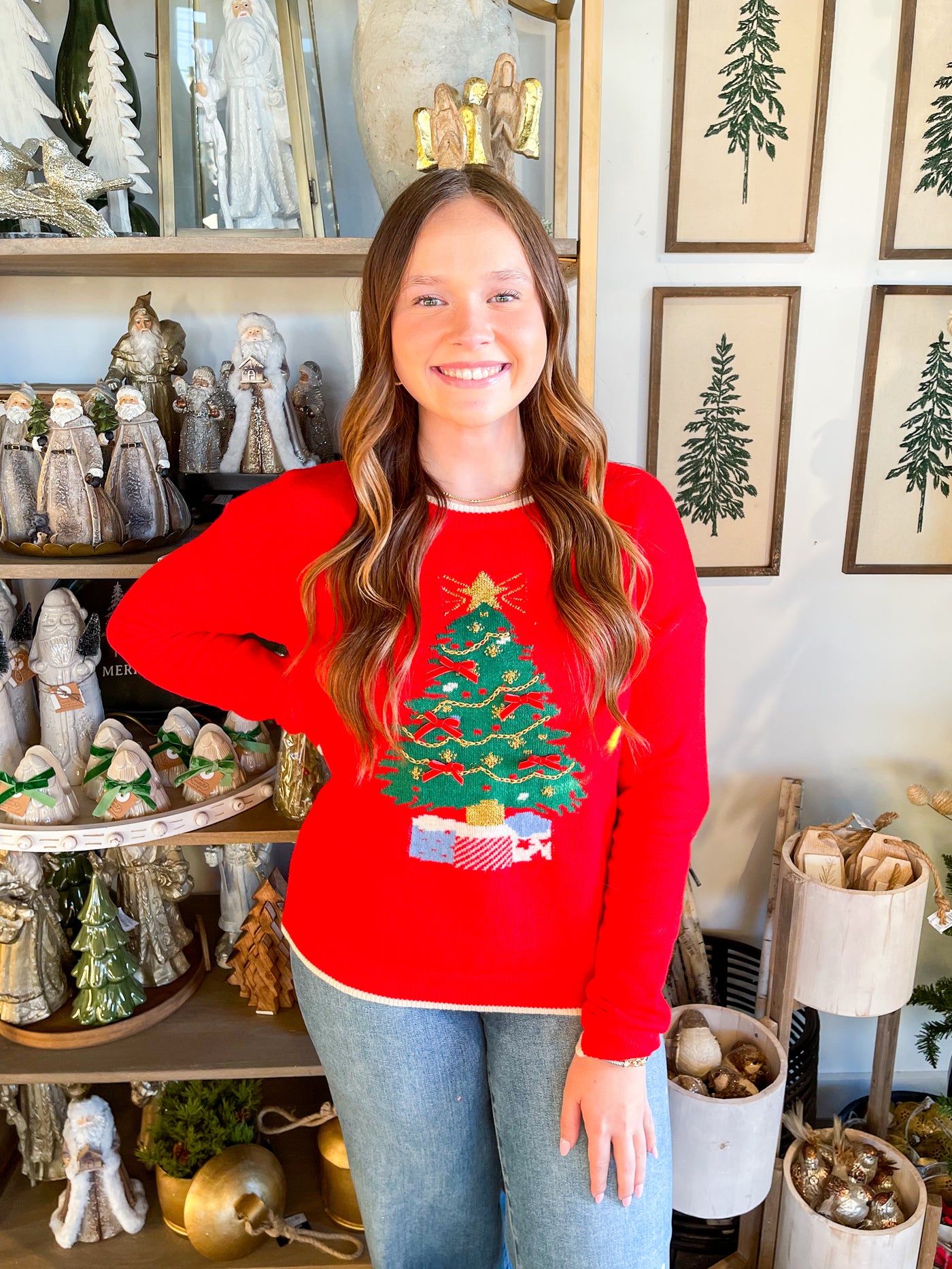 Jodifl Red Tree Sweater