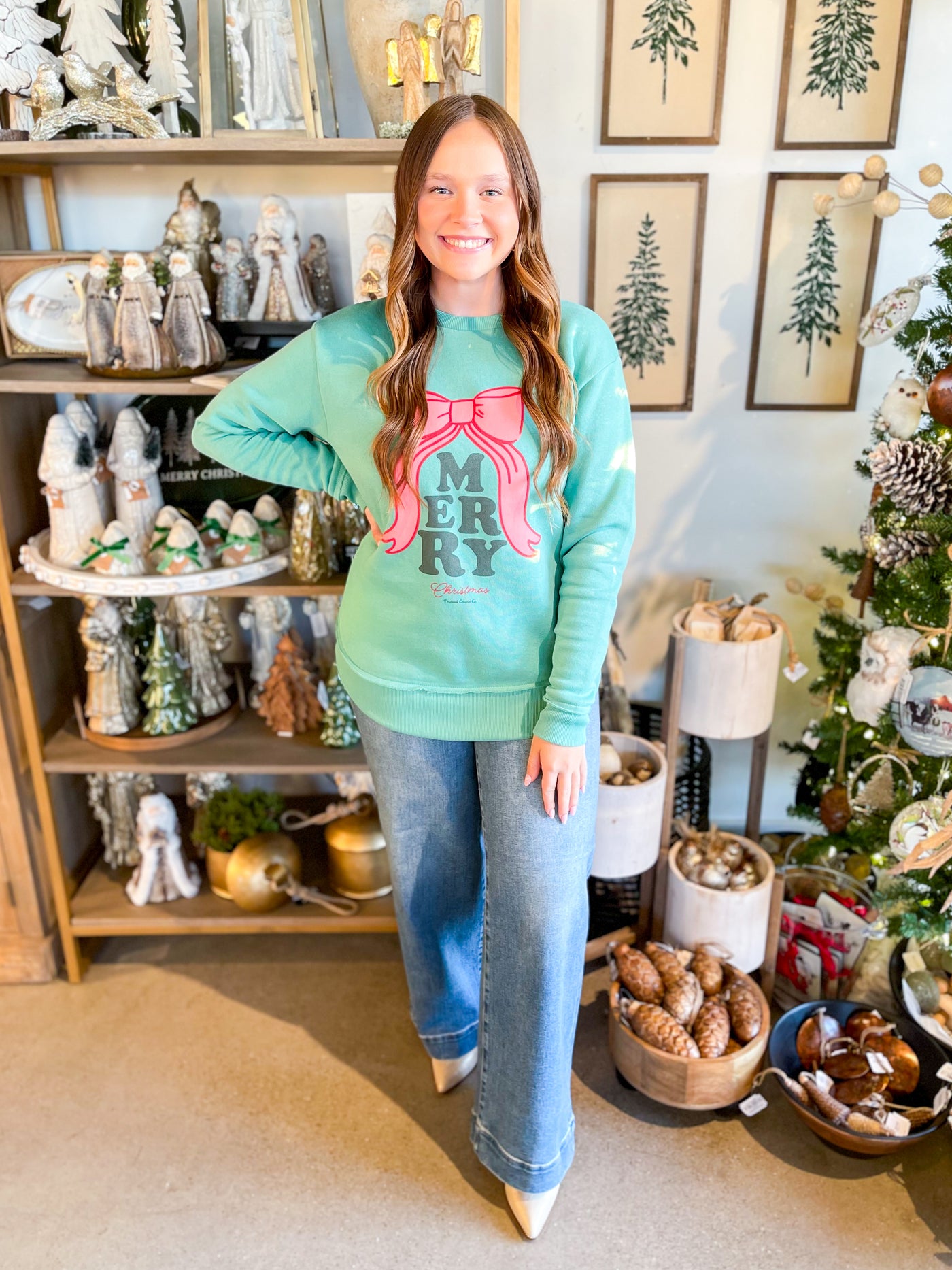 Merry Bow Sweatshirt