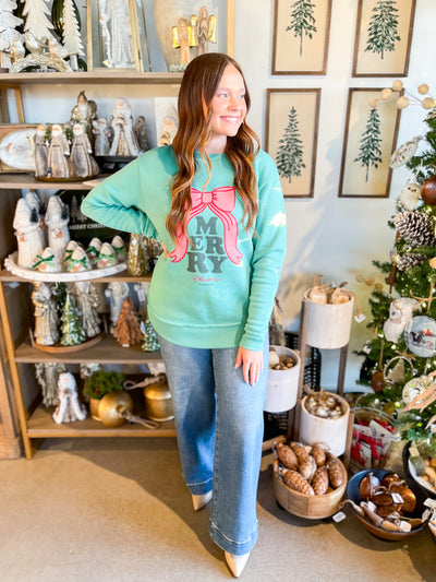 Merry Bow Sweatshirt