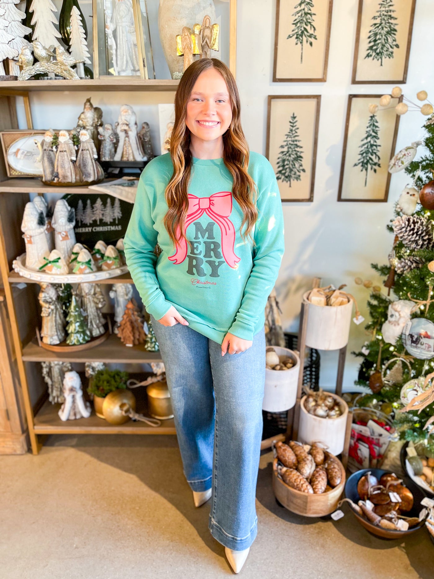 Merry Bow Sweatshirt