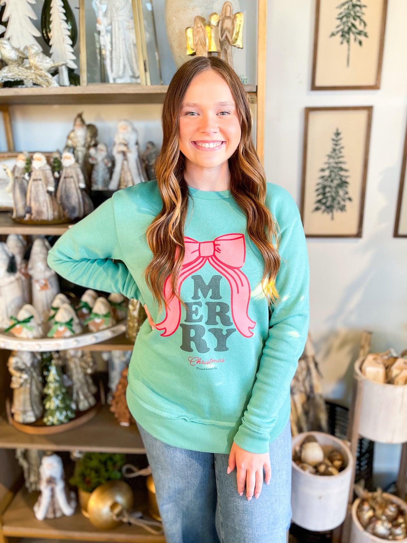Merry Bow Sweatshirt