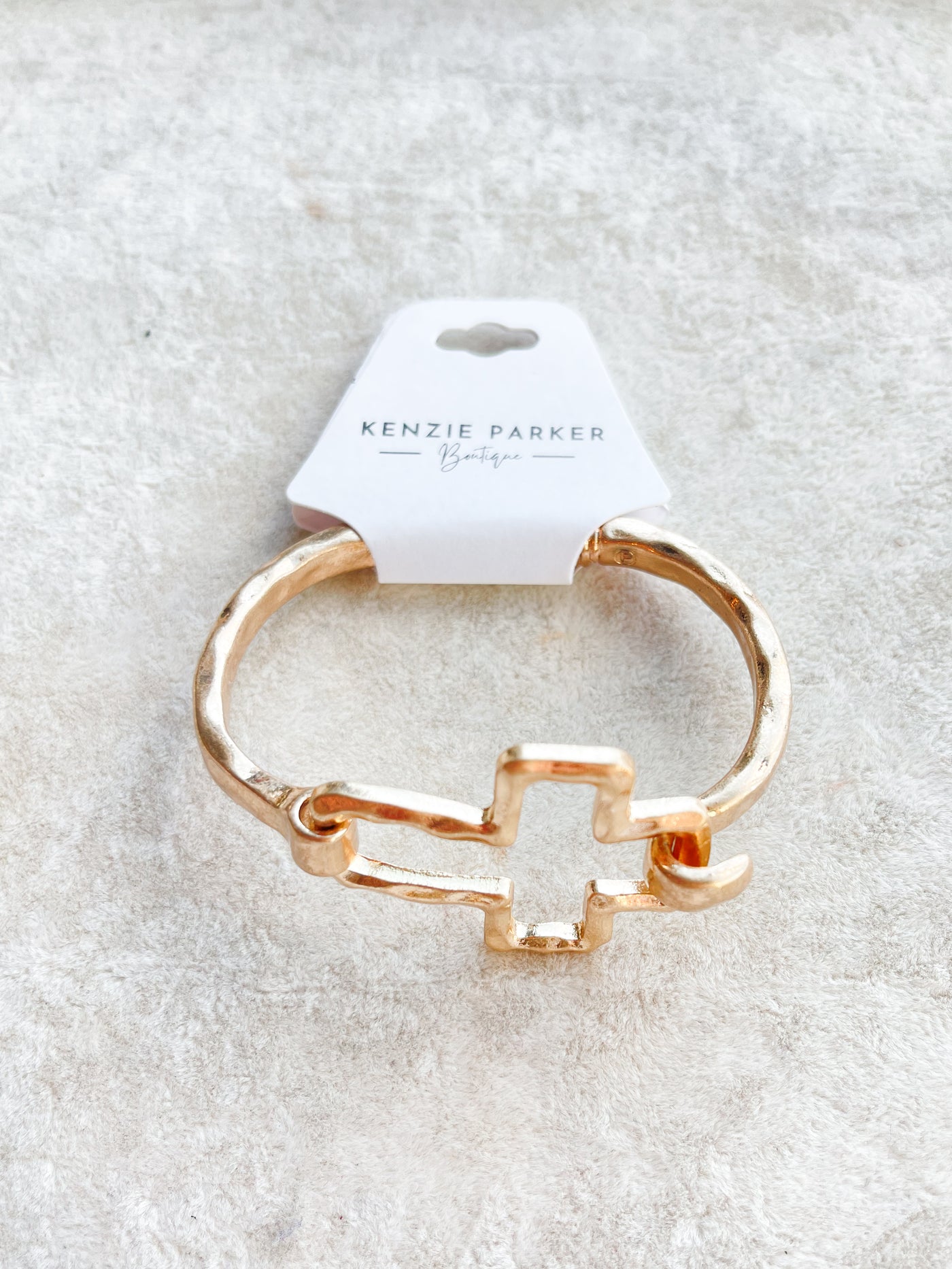Cross Bangle Bracelet