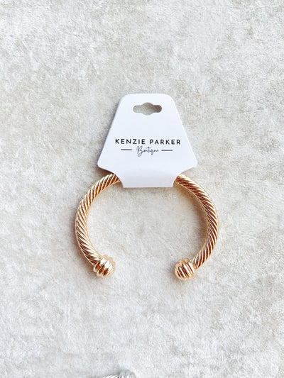 Asher Textured Metal Cuff Bracelet
