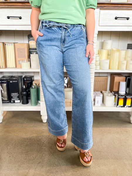 JBD Pull On Drawstring Wide Leg Jean – Kenzie Parker