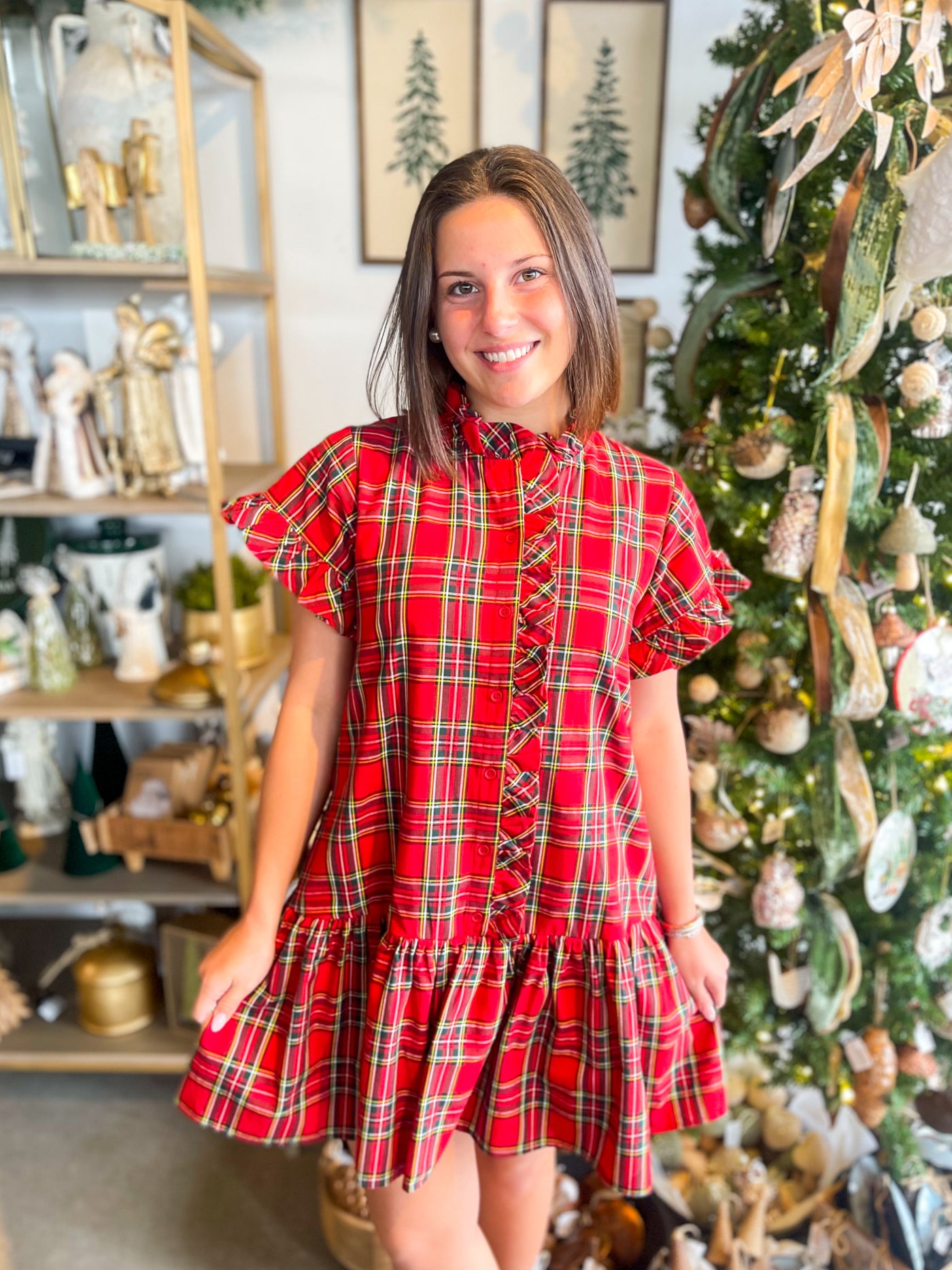 Entro Red Paige Dress