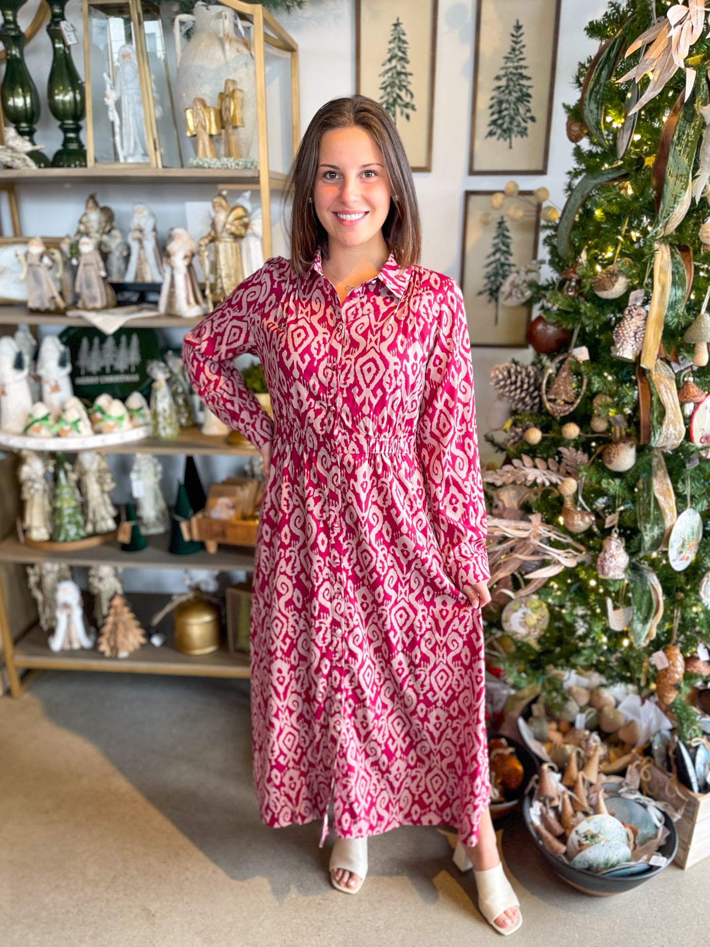 Umgee Merlot Rebecca Dress