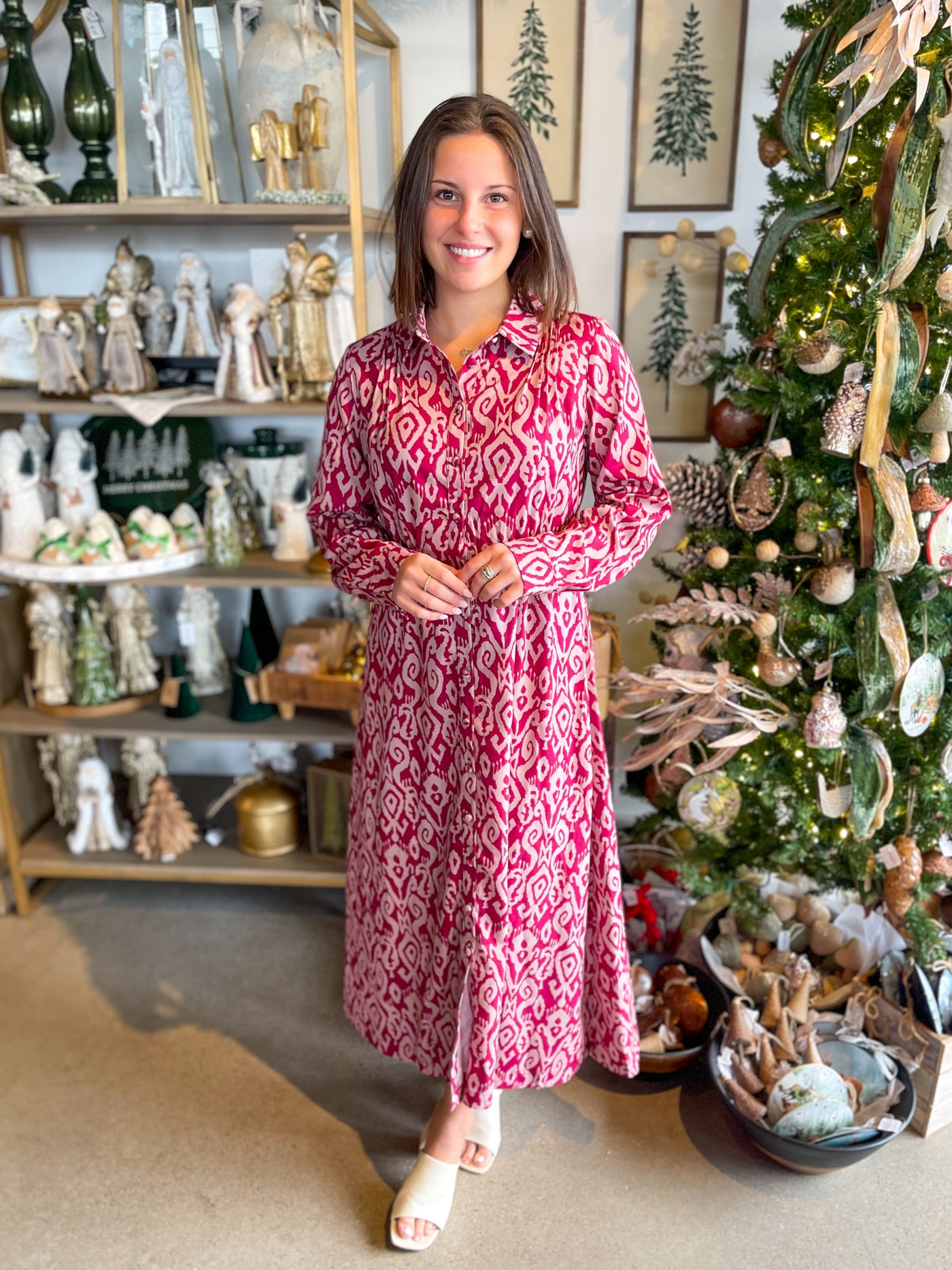 Umgee Merlot Rebecca Dress