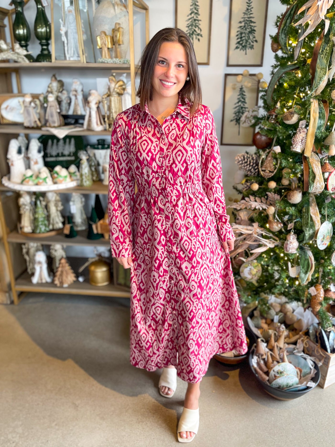 Umgee Merlot Rebecca Dress