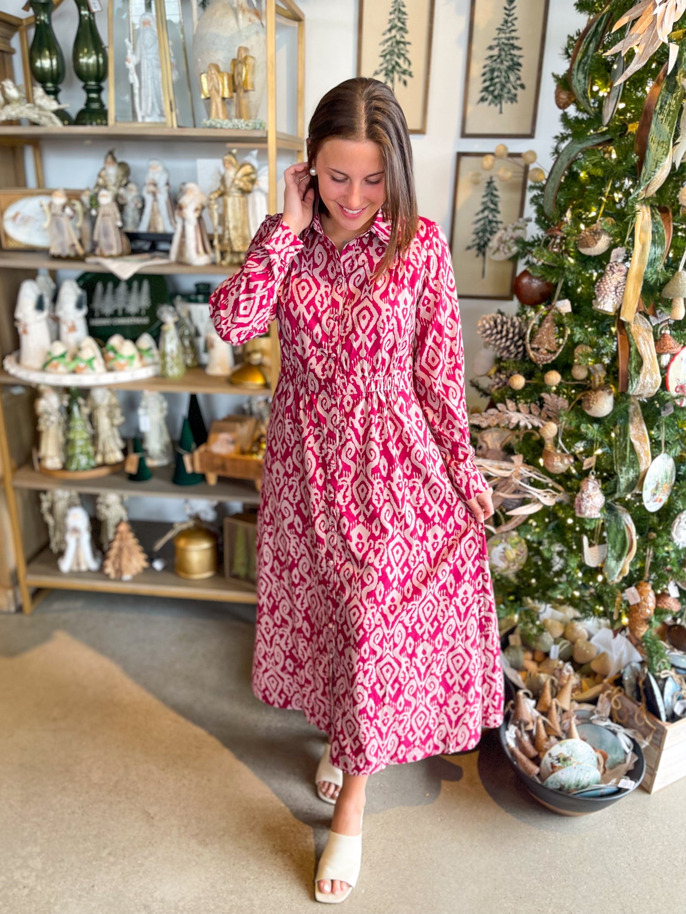 Umgee Merlot Rebecca Dress