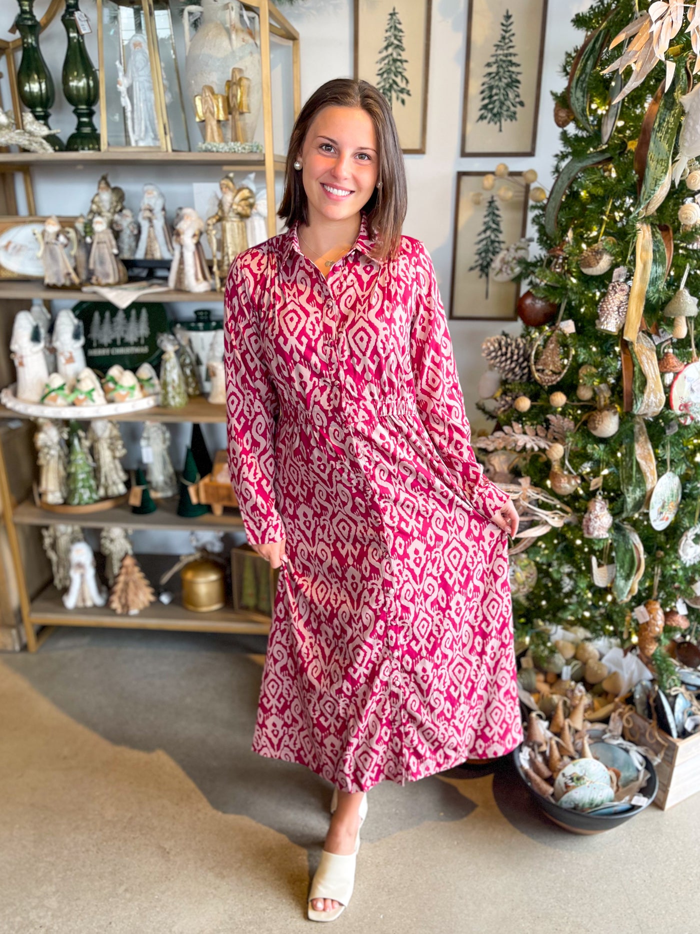 Umgee Merlot Rebecca Dress