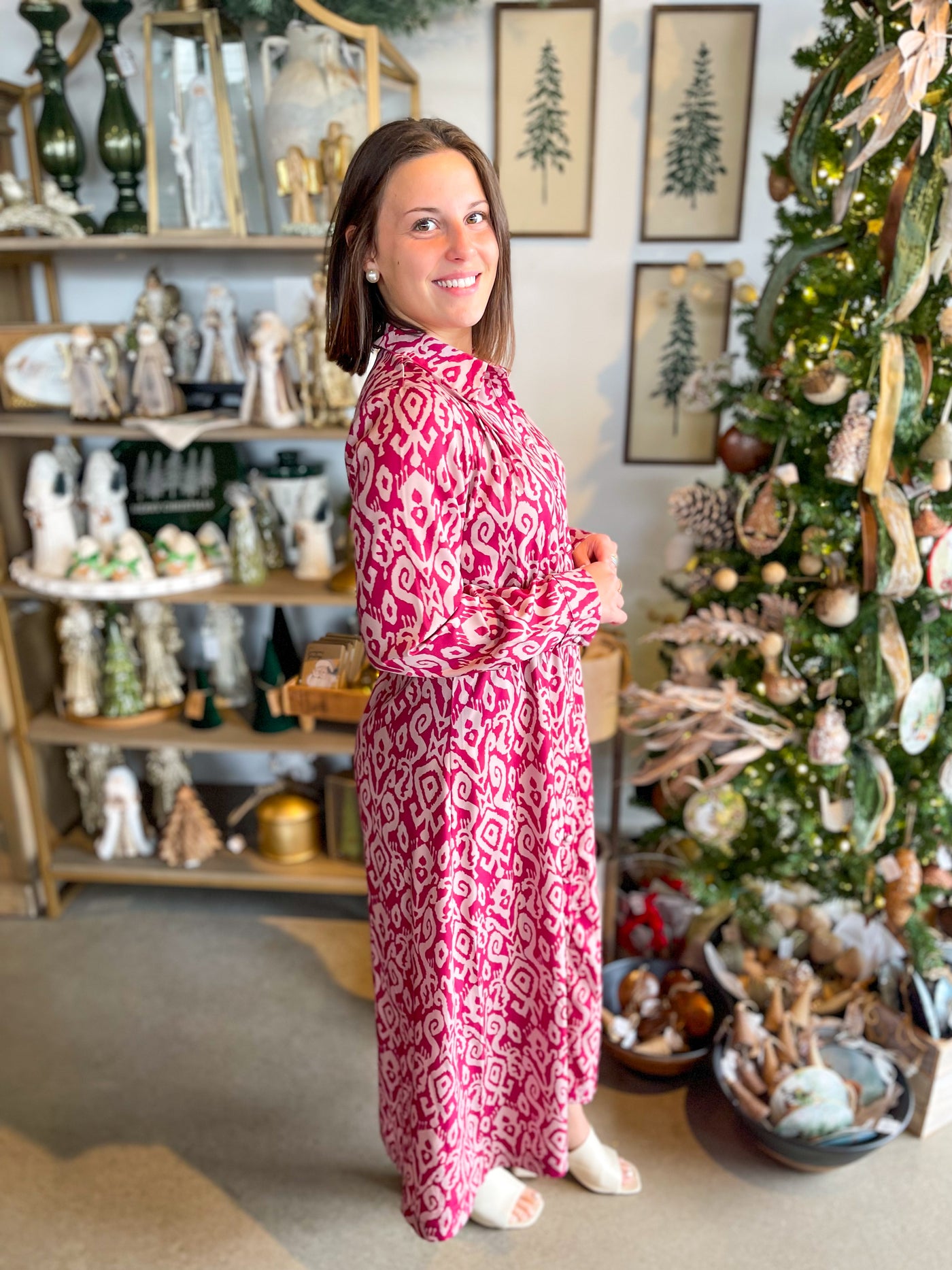 Umgee Merlot Rebecca Dress