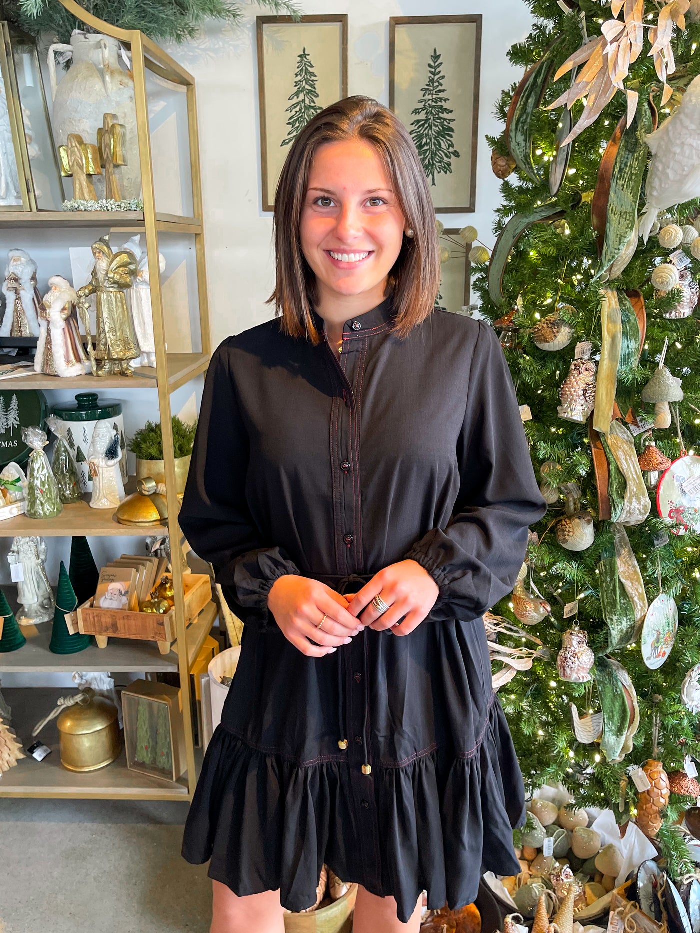 Umgee Black Jessica Dress