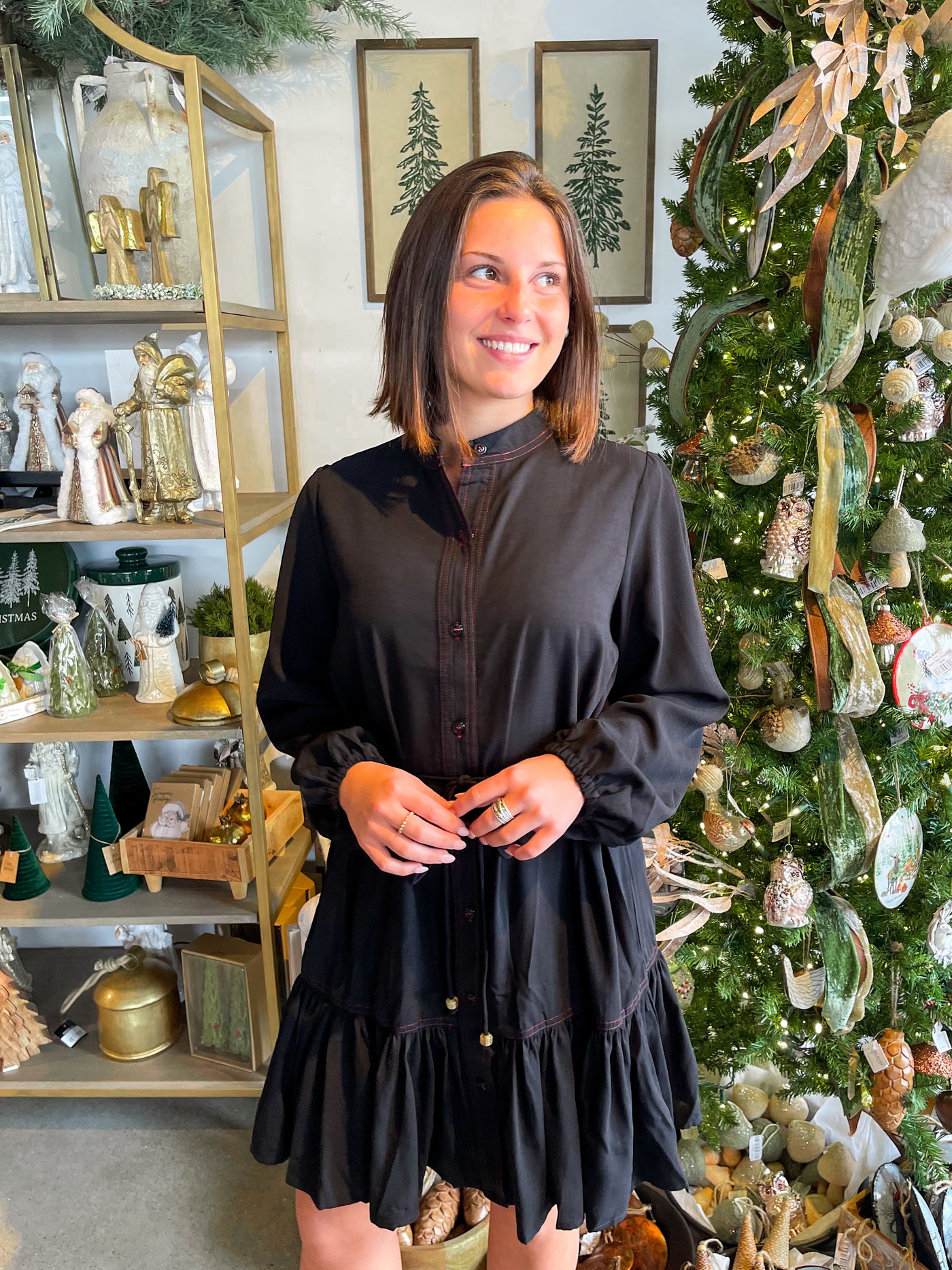 Umgee Black Jessica Dress