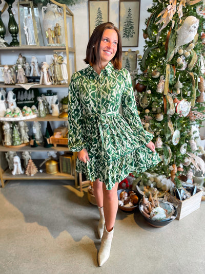 Umgee Green Callie Dress