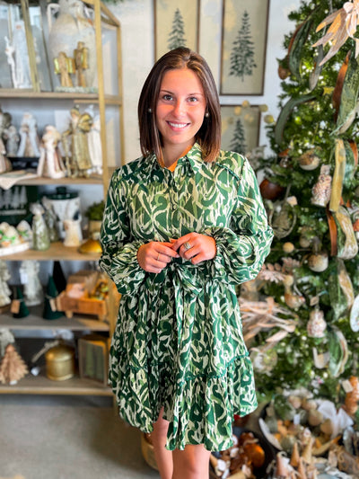 Umgee Green Callie Dress