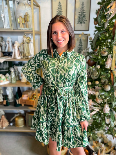 Umgee Green Callie Dress
