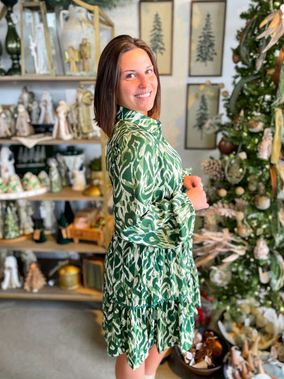 Umgee Green Callie Dress