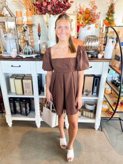 Texture Chocolate Dress
