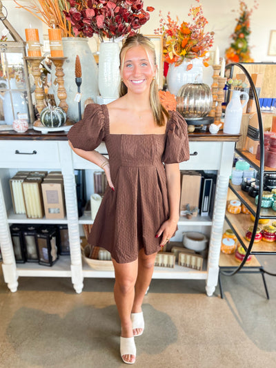 Texture Chocolate Dress