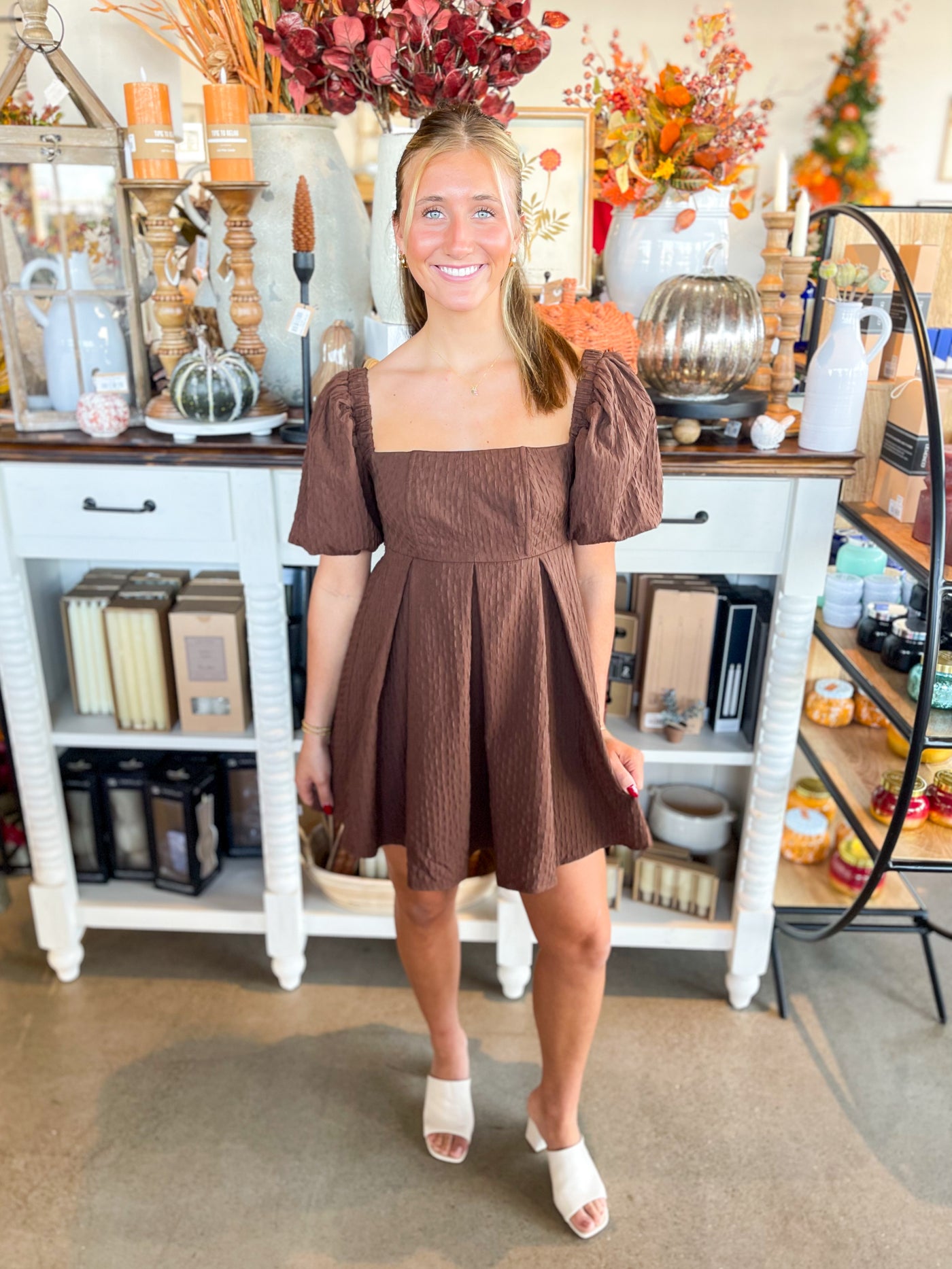 Texture Chocolate Dress
