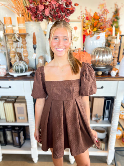 Texture Chocolate Dress