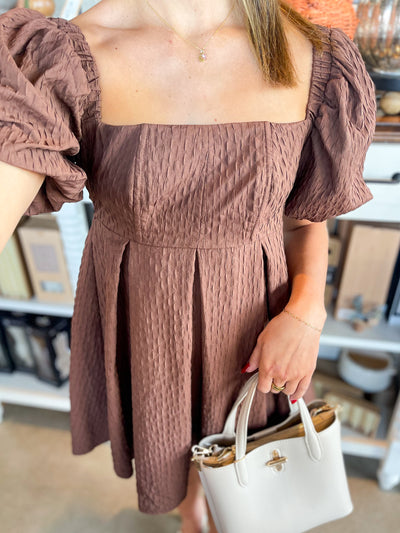 Texture Chocolate Dress