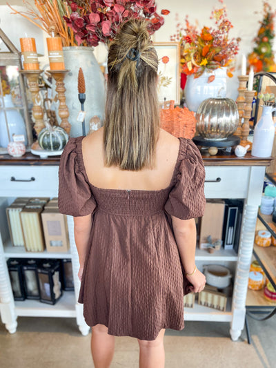 Texture Chocolate Dress
